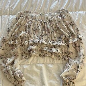 Floral Ruffle Blouse